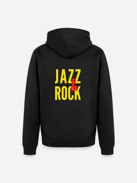 JAZZ et ROCK - Veste à capuche bio Premium Unisexe - noir