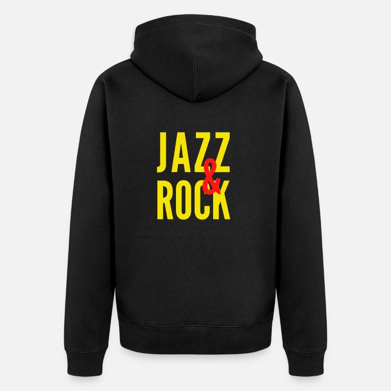 JAZZ et ROCK - Veste à capuche bio Premium Unisexe - noir