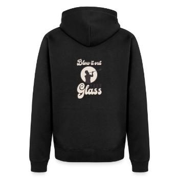 Souffleur de verre Souffleurs de verre Verre soufflant du verre - Veste à capuche bio Premium Unisexe - noir - Dos - Nico (187cm)