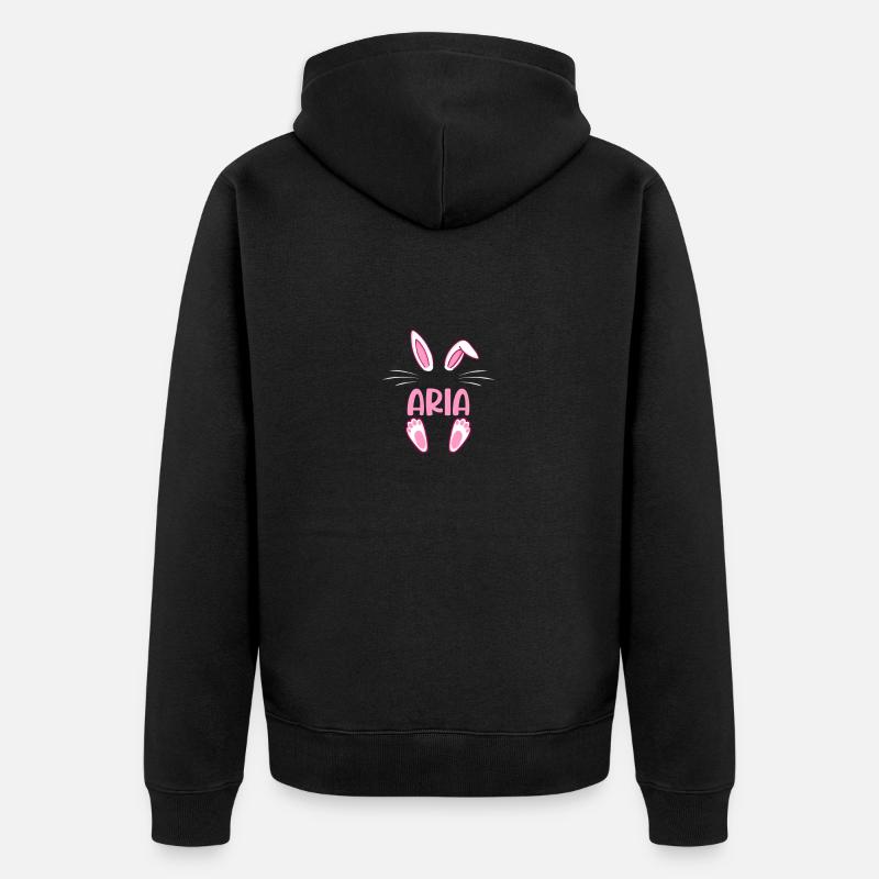 ARIA Easter - Unisex Premium Bio Zip Hoodie - Schwarz