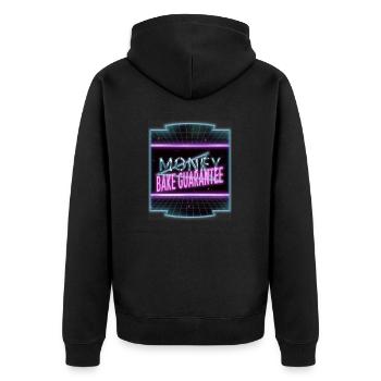 jokes chefs has funny birthday present idea - Unisex Premium Organic Zip Hoodie - black - Back - Nico (187cm)