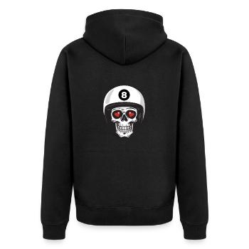 Malbolge - Veste à capuche bio Premium Unisexe - noir - Dos - Nico (187cm)