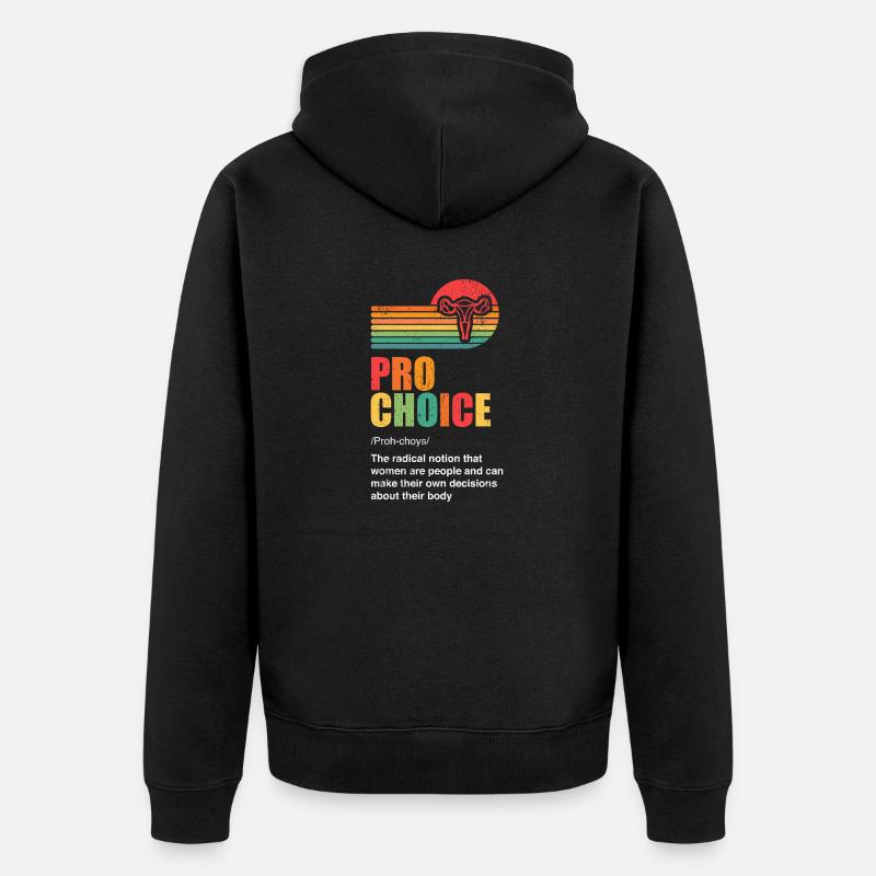 Définition du choix Pro - Veste à capuche bio Premium Unisexe - noir