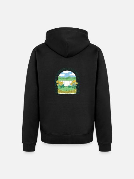 Garten Obstgarten Geschenk Gärtner Hobbygärtner - Unisex Premium Bio Zip Hoodie - Schwarz