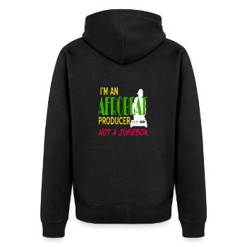 Je suis un producteur d’afrobeat pas un juke-box génial - Veste à capuche bio Premium Unisexe - noir - Dos - Nico (187cm)