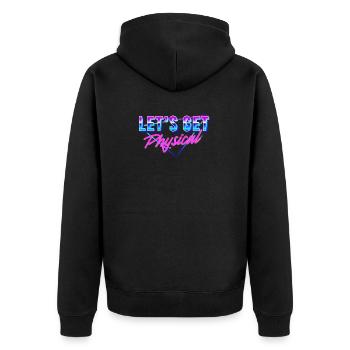 Obtenons l’esthétique Physique Vaporwave - Veste à capuche bio Premium Unisexe - noir - Dos - Nico (187cm)