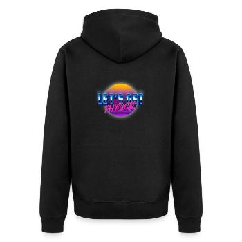 Obtenons l’esthétique Physique Vaporwave - Veste à capuche bio Premium Unisexe - noir - Dos - Nico (187cm)