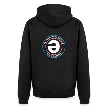 Speech Language Pathologist Speech Therapist - Unisex Premium Bio Zip Hoodie - Schwarz - Hinten - Nico (187cm)