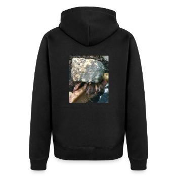 Hermit crab - Unisex Premium Organic Zip Hoodie - black - Back - Nico (187cm)