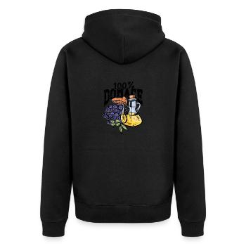 Balkan Jugo - Yougoslavie - Dicton - 100% Domace - Veste à capuche bio Premium Unisexe - noir - Dos - Nico (187cm)
