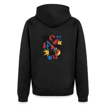 Chemise Rock - Veste à capuche bio Premium Unisexe - noir - Dos - Nico (187cm)