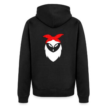 Hibou - Veste à capuche bio Premium Unisexe - noir - Dos - Nico (187cm)