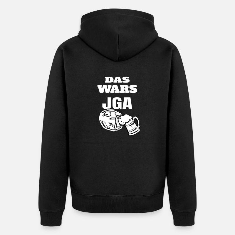 JGA - Veste à capuche bio Premium Unisexe - noir