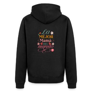 La Mejor mamá Del Mundo Regalo día de la Madre - Veste à capuche bio Premium Unisexe - noir - Dos - Nico (187cm)