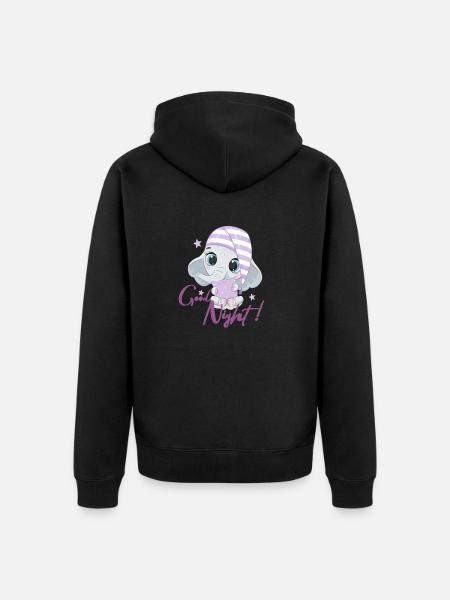 Gute Nacht ! - Unisex Premium Bio Zip Hoodie - Schwarz