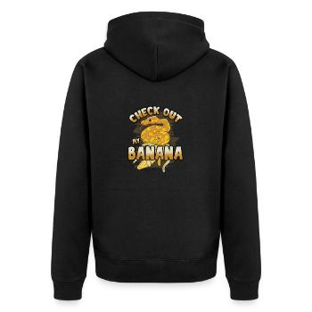 Banana Ball Python Herpétologiste Consultez mon - Veste à capuche bio Premium Unisexe - noir - Dos - Nico (187cm)