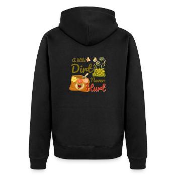 Jardiniers Jardiniers Jardinage Creuser une plante - Veste à capuche bio Premium Unisexe - noir - Dos - Nico (187cm)