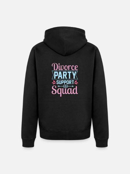 Witziges Scheidungsgeschenk Sarkastische Scheidung - Unisex Premium Bio Zip Hoodie - Schwarz