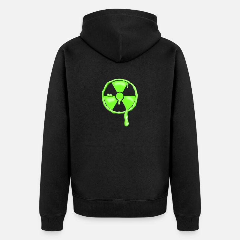 Drôle de conception radioactive - Veste à capuche bio Premium Unisexe - noir