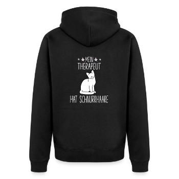 Accessoires pour chats pour les propriétaires de chats Chatons Chats - Veste à capuche bio Premium Unisexe - noir - Dos - Nico (187cm)