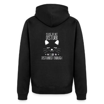 Cats Fan Propriétaire de chat Neko Cats Maman Chaton - Veste à capuche bio Premium Unisexe - noir - Dos - Nico (187cm)