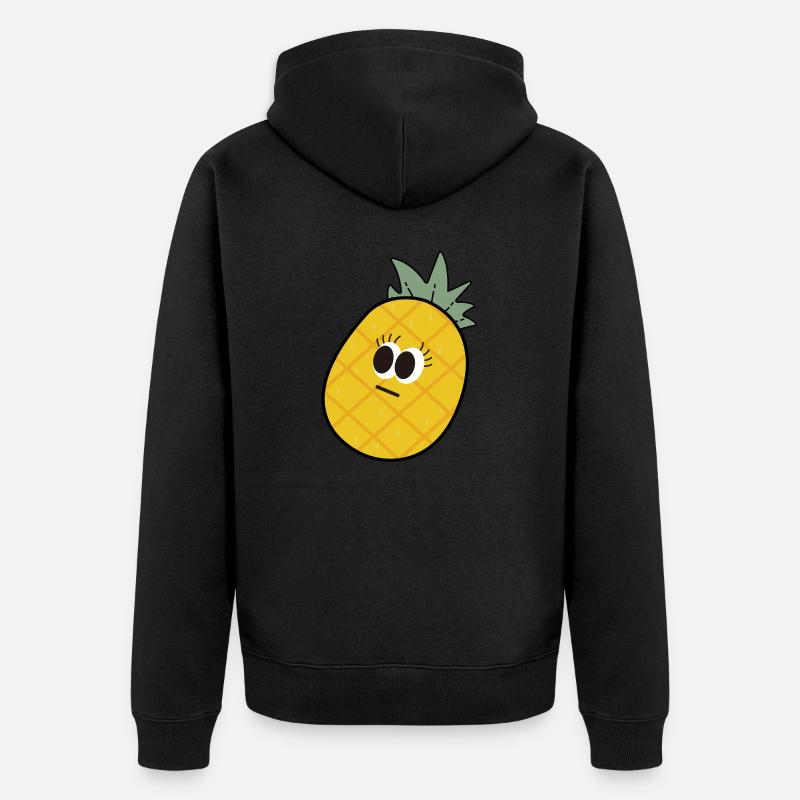 Babys Ananas - Unisex Premium Bio Zip Hoodie - Schwarz