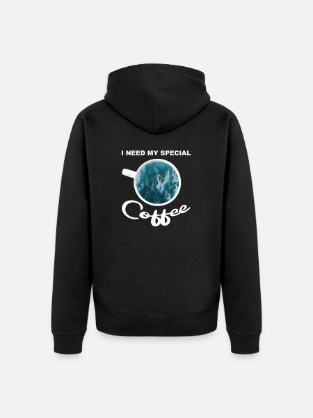 Tasse à café - Je rêve de la mer - Veste à capuche bio Premium Unisexe - noir