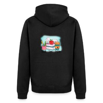 Teachers Teachers School Teachers Teaching Staff - Unisex Premium Organic Zip Hoodie - black - Back - Nico (187cm)
