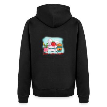 Teachers Teachers School Teachers Teaching Staff - Unisex Premium Organic Zip Hoodie - black - Back - Nico (187cm)