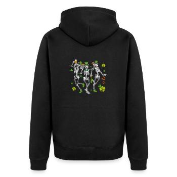 Bonne Saint-Patrick Saint Patrick Irlande Irlandais - Veste à capuche bio Premium Unisexe - noir - Dos - Nico (187cm)