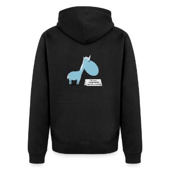Cheval à vendre - Veste à capuche bio Premium Unisexe - noir - Dos - Nico (187cm)