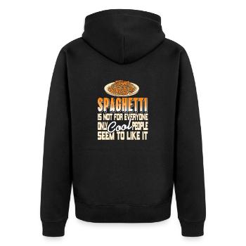 Les spaghettis ne sont pas pour tout le monde seulement des gens cool - Veste à capuche bio Premium Unisexe - noir - Dos - Nico (187cm)