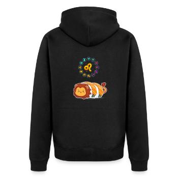 Sushi japonais Drôle Leo Zodiac Sushi amateur de jeux de mots - Veste à capuche bio Premium Unisexe - noir - Dos - Nico (187cm)