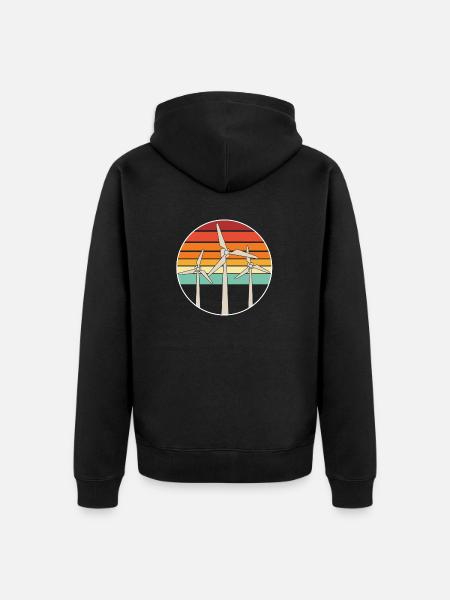 Vindkraft Vindkraftverk Vindkraftverk Vindkraftverk Förnybart - Ekologisk premiumluvjack unisex - svart