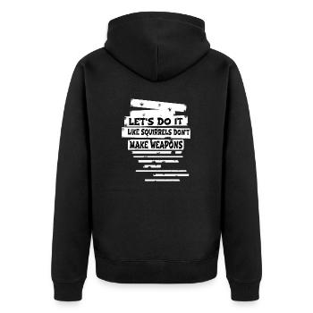 charpentier citations tshirts humour john carpenter - Veste à capuche bio Premium Unisexe - noir - Dos - Nico (187cm)