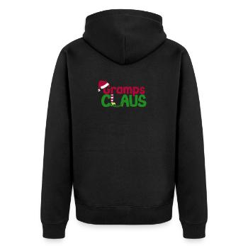 Pyjama de Noël en famille drôle assorti - Veste à capuche bio Premium Unisexe - noir - Dos - Nico (187cm)