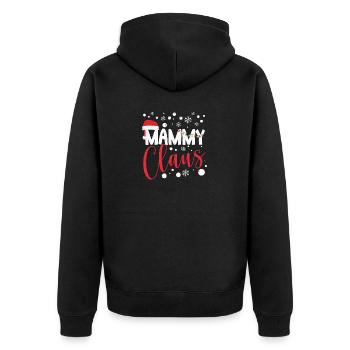 Père Noël Drôle Pyjama Maman Noël PJs Maman - Veste à capuche bio Premium Unisexe - noir - Dos - Nico (187cm)
