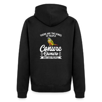 Molinasittich Perroquet Oiseau Perruche du Soleil - Veste à capuche bio Premium Unisexe - noir - Dos - Nico (187cm)