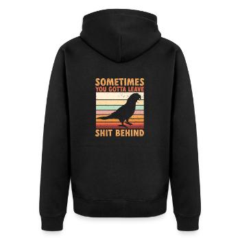 Molinasittich Perroquet Oiseau Perruche du Soleil - Veste à capuche bio Premium Unisexe - noir - Dos - Nico (187cm)
