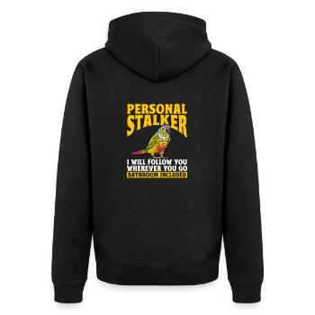 Molinasittich Perroquet Oiseau Perruche du Soleil - Veste à capuche bio Premium Unisexe - noir - Dos - Nico (187cm)