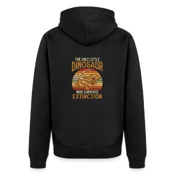 Lézard Gecko couronné Herpétologiste des reptiles - Veste à capuche bio Premium Unisexe - noir - Dos - Nico (187cm)