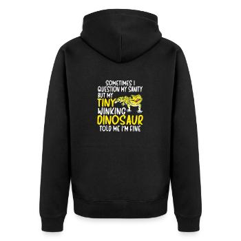Léopard Gecko Lézard Reptiles Herpétologiste - Veste à capuche bio Premium Unisexe - noir - Dos - Nico (187cm)