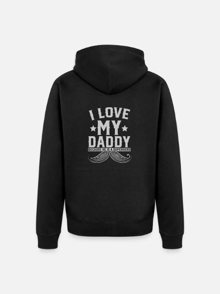 Superdad - Unisex Premium Bio Zip Hoodie - Schwarz