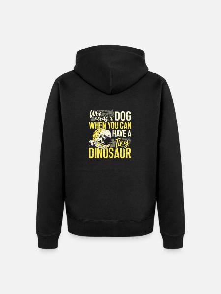 Leopard Gecko Lizard Reptiles Herpetologist - Unisex Premium Organic Zip Hoodie - black
