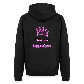 Scorpius queen girl - Unisex Premium Organic Zip Hoodie - black - Back - Nico (187cm)
