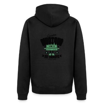 Ecouter musique ma thérapie - Veste à capuche bio Premium Unisexe - noir - Dos - Nico (187cm)