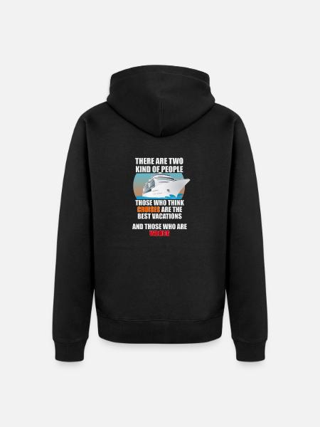 Fun Cruise Travel Design - Unisex Premium Organic Zip Hoodie - black
