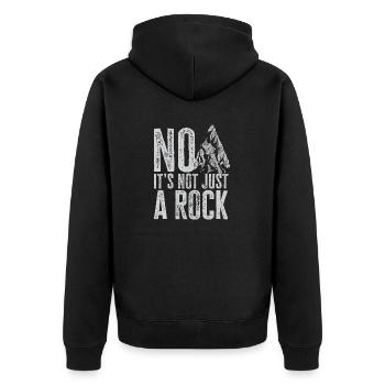 Arrowhead Hunting Arrowhead Collector - Unisex Premium Organic Zip Hoodie - black - Back - Nico (187cm)