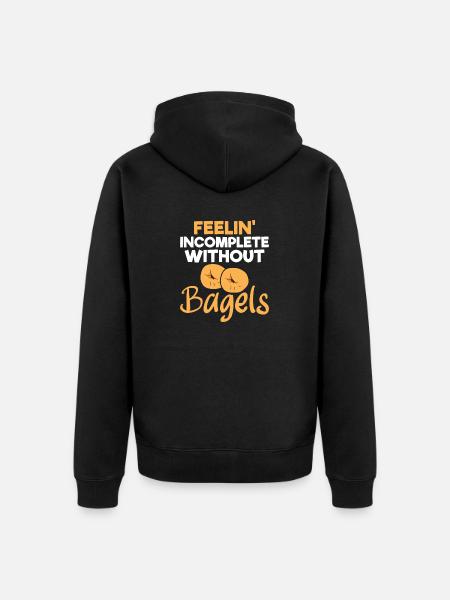 Bagel Disant Cadeau - Veste à capuche bio Premium Unisexe - noir