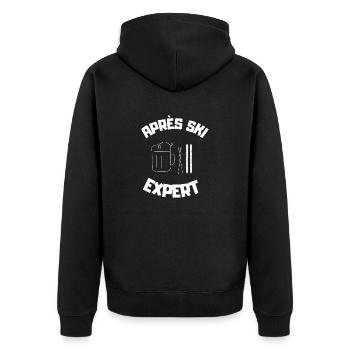 Expert après-ski - Veste à capuche bio Premium Unisexe - noir - Dos - Nico (187cm)